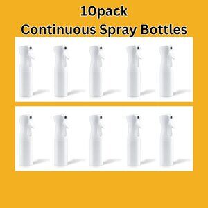10pk White Continuous Spray Bottles-Reusable-Empty